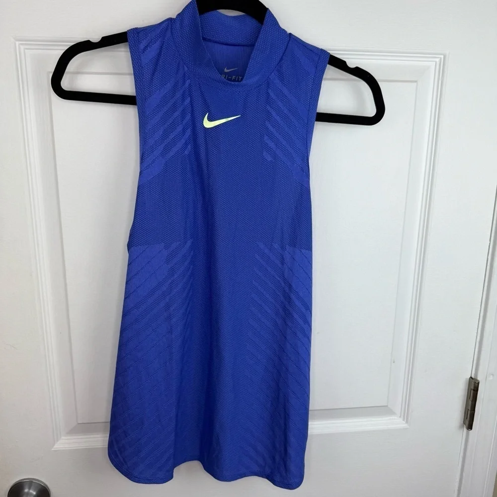 Nike Dri-FIT Royal Blue High Neck Tank